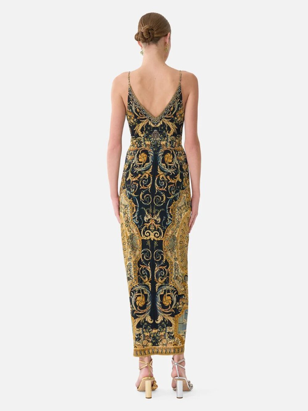 Camilla & The Met strappy dress with twist front in Museum Memoirs - Picture 2 of 3